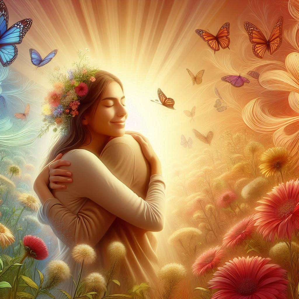 A person expressing love an forgiveness to another person